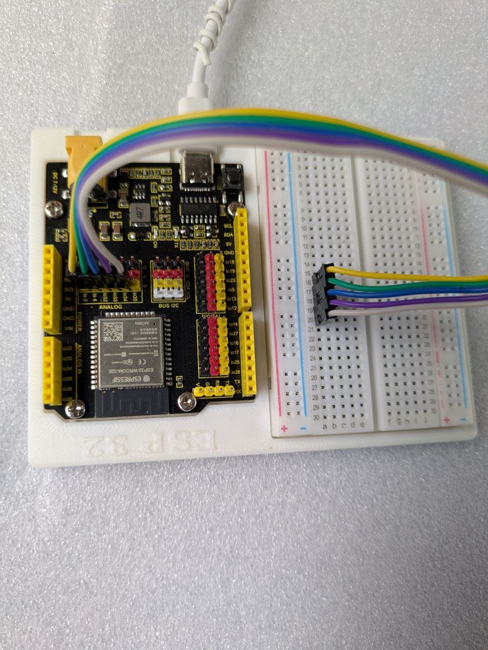 ESP and Bread board 2 ESP 32 and Breadboard holder kit